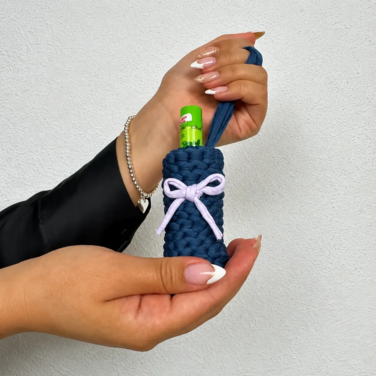 Estuche de Labial tejido a mano en trapillo